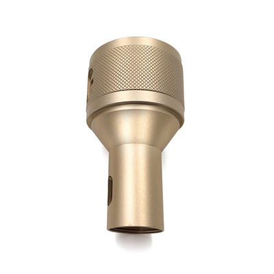 Koperen aluminium aangepaste CNC-bewerking van geanodiseerde gekartelde coaxiale connector