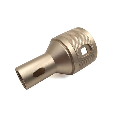 Koperen aluminium aangepaste CNC-bewerking van geanodiseerde gekartelde coaxiale connector