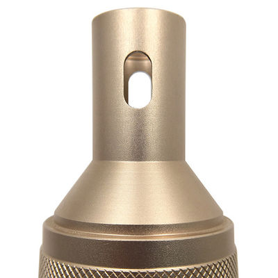Koperen aluminium aangepaste CNC-bewerking van geanodiseerde gekartelde coaxiale connector