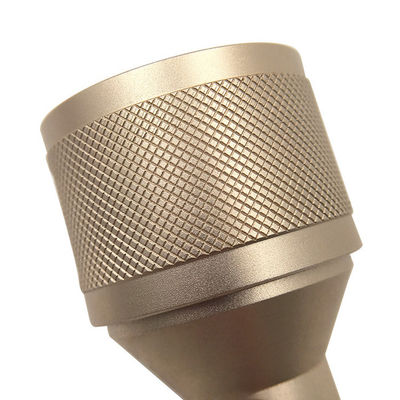 Koperen aluminium aangepaste CNC-bewerking van geanodiseerde gekartelde coaxiale connector
